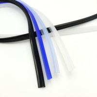 Bande de silicone extrudée personnalisée en U pour profilé d'étanchéité en caoutchouc pour portes de douche en verre Service de coupe de fenêtres