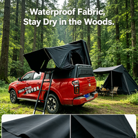 Tente de toit toutes saisons pour camping, tente 4 saisons coupe-vent et imperméable pour SUV, voyage en véhicule tout-terrain, rangement rapide et efficace