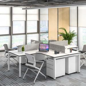 Leadcom LS-419พื้นที่ทำงานสำนักงานเฟอร์นิเจอร์โต๊ะคอมพิวเตอร์เวิร์กสเตชัน180องศาสำหรับ<span class=keywords><strong>2</strong></span>, 4, 6, 8คนชุด - Product Image 4