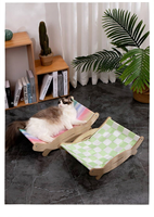 USMILEPET Lit pour animaux de compagnie en gel PVC premium, matelas carré apaisant pour chats d'intérieur et petits chiens