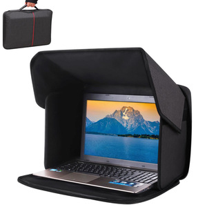 Laptop Sunshade <b>Cover</b> 16-Inch Foldable Portable Privacy Screen <b>Protector</b> Black Polyester Case for Outdoor Use - Product Image 5