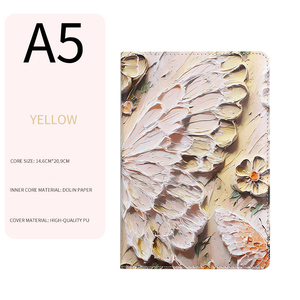 Quaderno in Pelle PU con Farfalle e Paesaggi, Design Creativo con Stampa a Colori, Formato A5, Ideale come Regalo - Product Image 5