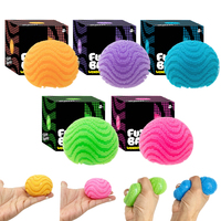 Balle anti-stress moelleuse et pelucheuse, cube sensoriel, jouet anti-stress en peluche douce pour le soulagement du stress, expédié depuis l'entrepôt américain