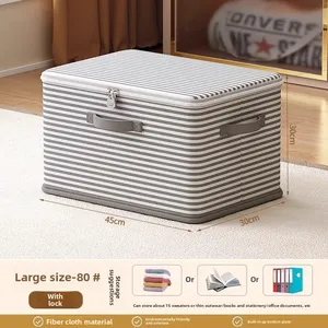 Caja <span class=keywords><strong>de</strong></span> Almacenamiento <span class=keywords><strong>de</strong></span> Tela con Asas <span class=keywords><strong>para</strong></span> Ropa, Mantas y Juguetes en el Armario - Product Image 6