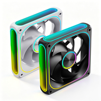 XINMAI Vente en gros Nouveau ventilateur de refroidissement PC ARGB personnalisé 120 mm DC 12V pour boîtier d'ordinateur, ventilateur LED RGB pour châssis de bureau OEM