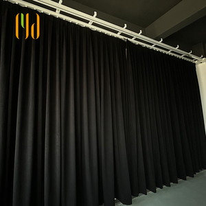 Rideau de scène en velours ignifuge 420 g/m² - Certifié NFPA 701, idéal <span class=keywords><strong>pour</strong></span> les auditoriums scolaires, les studios et les théâtres - Product Image 2