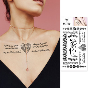 Adesivo personalizzato per il corpo <span class=keywords><strong>Tatoo</strong></span> Sexy impermeabile amore cuore tatuaggi temporanei arti - Product Image 1