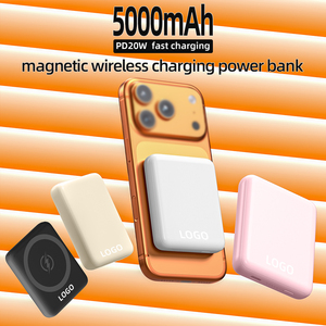 Batterie externe sans fil magnétique ultra-mince PD 20W à charge rapide, charge portable rapide, 5000 mAh - Product Image 2