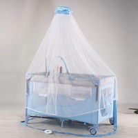 Parc de jeu métallique pliable et portable pour nouveau-nés et enfants, best-seller