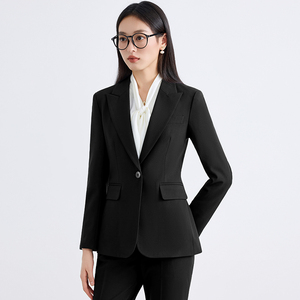 <span class=keywords><strong>Traje</strong></span> <span class=keywords><strong>Azul</strong></span> <span class=keywords><strong>Marino</strong></span> <span class=keywords><strong>para</strong></span> <span class=keywords><strong>Mujer</strong></span>, Nuevo Vestido de Manga Larga <span class=keywords><strong>para</strong></span> Entrevista, Examen Público, <span class=keywords><strong>Traje</strong></span> de Negocios, Moda Otoñal - Product Image 3