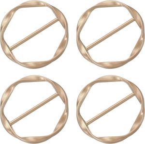 T Shirt <b>Clips</b> Clothes Knotting Buckle <b>Ring</b> Wrap Holder For Women Scarf Loose T Shirt - Product Image 1