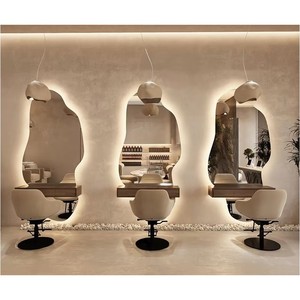 Modern Nail Salon Station Design | Custom Manicure Table & Mirror Set | One-Stop Nail Salon Furniture & Decoration Solution - Product Image 1