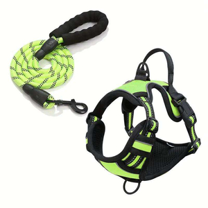 360 Degree Full Coverage Dog Harness Set Lightweight Nylon Fashionable XL Size Chest Strap Comfortable Walk Washable Dog Leash - Product Image 4