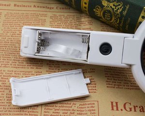 USB <b>Rechargeable</b> <b>LED</b> <b>Light</b> Foldable Stand Handheld Magnifying Glass with 8 <b>LED</b> - Product Image 4