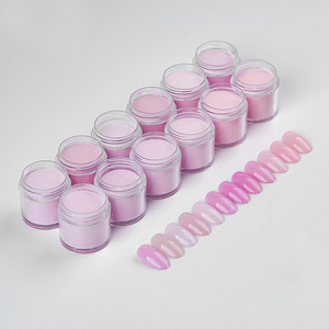 Gran oferta, Color básico cremoso sólido, Rosa natural, base de etiqueta privada personalizada, cubierta central, juego de <span class=keywords><strong>uñas</strong></span>, polvo acrílico de inmersión - Product Image 3