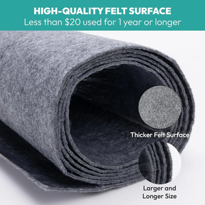 Feuilles de feutre auto-adhésives 20 "x 59", feuille adhésive en feutre pour l'artisanat en résine, jetables, résistantes à la saleté et absorbantes - Product Image 3