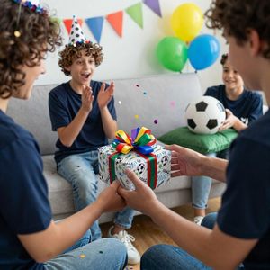 Papel de Regalo de Fútbol Azul y Verde con Diseño de Balón Deportivo, 23.4 Pies Cuadrados, Papel de Regalo para Niños, Adolescentes, Cumpleaños, Día del Padre - Product Image 4