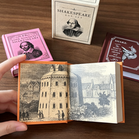 Mini livre Shakespeare personnalisé avec logo imprimé, livre de poche classique pour événements d'entreprise et souvenirs