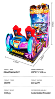 Machine d'arcade de tir interactive multijoueur avec simulation de bataille, équipement de jeu vidéo de tir en compétition à monnayeur pour la famille