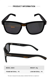 Lunettes de soleil de luxe unisexes carrées pour hommes, avec <span class=keywords><strong>verres</strong></span> PC dégradés et protection UV, prix d'usine du fabricant en gros, personnalisables - Product Image 2