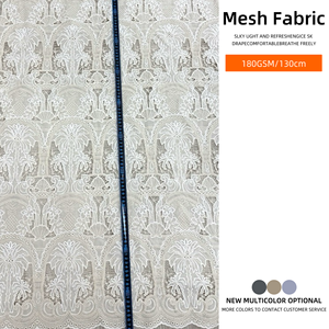 Tissu pour vêtements pour femmes Coconut Tree, tissu soluble dans l'eau 100% coton pour vêtements brodés ou robe hawaïenne, tissu en dentelle - Product Image 2