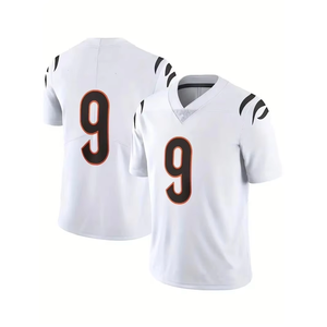 เสื้อฟุตบอลอเมริกันแบบใหม่ ระบายอากาศได้ดี แห้งเร็ว ไซส์ใหญ่ แขนสั้น สกรีนชื่อทีมได้ตามต้องการ ชุดทีมปี 2026 สำหรับทุกเพศ คุณภาพสูง - Product Image 1