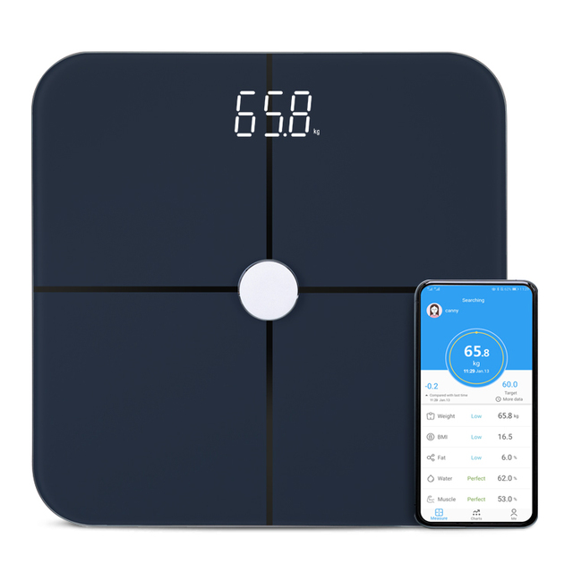 Popular Weighing BMI Smart Scale with App Digital Wireless Electronic Ito Coating Body Fat Scale Digital Scale