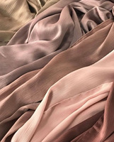Nouveau Foulard Châle Plissé en Crêpe de Satin Uni pour Femmes Malaisiennes, Hijab en Soie Plissée pour Femmes Musulmanes