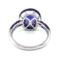 Bague Classique Fine pour Femme en Or Blanc 18K, Sertissage Ovale à Griffes, Certifiée IGI, pour Mariage et Fêtes, Livraison Rapide, Offre Spéciale Thanksgiving du Fabricant