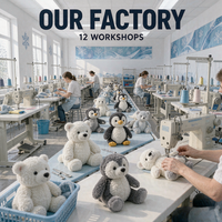 Peluche d'animal arctique personnalisée de haute qualité, poupée en peluche de dessin animé OEM pour la promotion de marque, cadeau pour enfants et souvenir du musée polaire