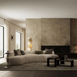 Sofa ruang tamu, Nordic expression French wabi-sabi style Dutch kain melengkung kombinasi Sofa kain sofa - Product Image 3