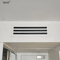 Diffuseur d'air linéaire rectangulaire en alliage d'aluminium pour système CVC, usage moderne pour bureaux