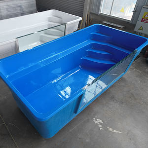 Escalera de piscina familiar para exteriores de 18 pies, 5m, 6m, juego de piscina de fibra de vidrio enterrada con herramientas y accesorios - Product Image 1