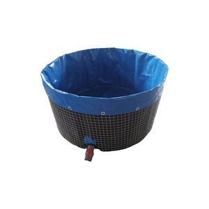 Vasca Circolare per Acquacoltura Keyubo 7*2.2 in PVC Rinforzato per Sistema Biofloc, Resistente Laghetto per Pesci in Rete Metallica Zincata - Product Image 4