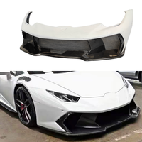 Kit de carrosserie personnalisé pour Lamborghini Huracan LP580 LP610, pare-chocs avant semi-carbone de style V amélioré, accessoires automobiles