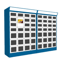 Scanner de code QR accès porte transparente casier de vente libre-service 21 pouces écran tactile bagages outil casier de stockage