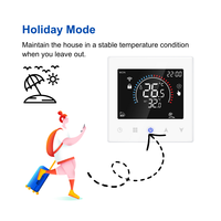 Termostato Eléctrico con Control de Temperatura WiFi/RS485/Modbus, Termostato por Voz Alexa para Control de Grupo en Apartamentos y Almacenes