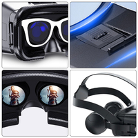 Lunettes VR 3D avec lentilles optiques non astigmatisantes, compatibles avec les téléphones mobiles intelligents, casque VR tout-en-un