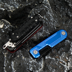 Hot bán xe đạp phụ kiện 10 đa chức năng xe đạp đi xe đạp công cụ với LED ánh sáng gấp dao tuốc nơ vít Công cụ sửa chữa Kit - Product Image 1