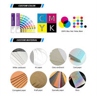 Caja de Papel Kraft Personalizada con Impresión de Logotipo Negro, Caja de Envío Corrugada Ecológica, Caja de Embalaje Plegable para Regalos