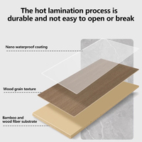 Décoration intérieure de maison de style européen au design moderne, panneaux muraux en bois-plastique naturel, écologiques, ignifuges