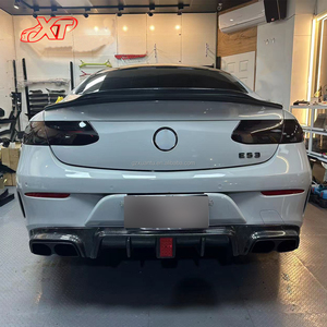 Aileron de coffre de style PSM en fibre de carbone W238 pour <span class=keywords><strong>Mercedes</strong></span> Benz Classe E Coupé <span class=keywords><strong>E53</strong></span> E300 2017-20, mise à niveau de la voiture, aileron arrière - Product Image 6