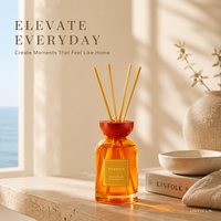 Diffuseur de parfum d'ambiance de luxe avec bouteille en verre de 350 ml, arôme longue durée pour boutique de cadeaux, hôtel, spa, marque privée OEM