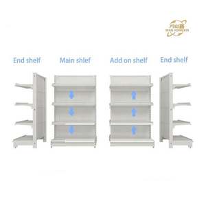 מותאם אישית בשימוש גואנגזו חדש סופרמרקט מדפים למכירה גונדולה מדפי מכולת מדף למכירה - Product Image 5