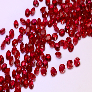 Toptan fiyat doğal gevşek taş lüks takı yüzük kolye küpe yapma taşlar kaliteli temiz renk yakut - Product Image 4