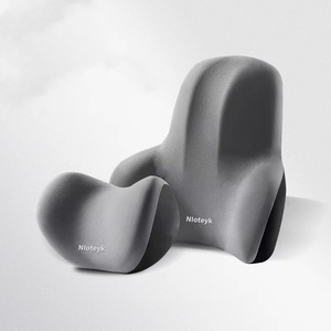 Coussin de siège de voiture de luxe en mousse à mémoire de forme, style professionnel, avec appui-tête, oreiller cervical et soutien lombaire, ventilation, fermeté moyenne - Product Image 3