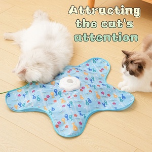 Rechargeable Interactive Cat Toys with Moving Concealed Feathers Touch Activated Cat <strong>Kitten</strong> Toy Exercise Toys for Indoor Cats - Product Image 5