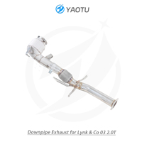 YT OEM bagian depan baja tahan karat dan Downpipe knalpot dengan katalis untuk Lynk & Co 03 2.0T