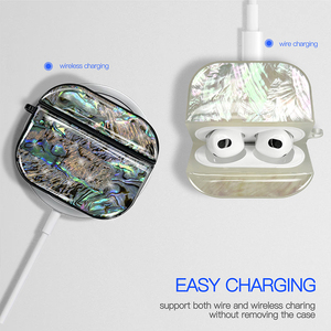 Nuevo 2024 Luxury Girly Cool Bling Mother Of Pearl Auricular Earpod Case para Airpod Gen 3 <span class=keywords><strong>Pro</strong></span> 4 Pro5 Case - Product Image 4