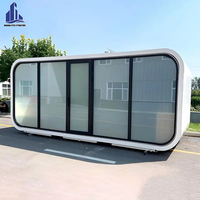 Villa modulaire de 20 et 40 pieds, Cabine mobile Apple, Maison préfabriquée, Bâtiment de bureau, Hôtel, Maison de luxe, Structure en acier, Salle de bain, Salle de sport